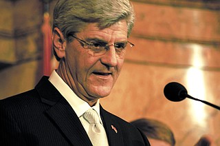 Bryant has proposed a tax break for people with low to moderate incomes. He says a family of four with a household income of $52,000 would receive a $921-a-year tax credit, and a single person with an income of $14,590 would receive a credit of $75. The tax breaks would be available only in years when state revenue grows by at least 3 percent.