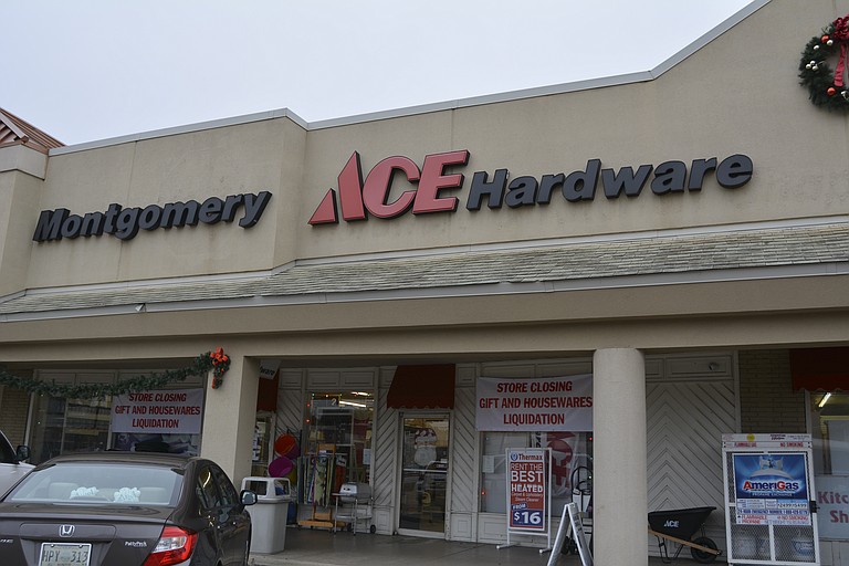 Montgomery Ace Hardware in Maywood Mart Shopping Center, which has been in business in Jackson for 60 years, will close its doors Jan. 17.