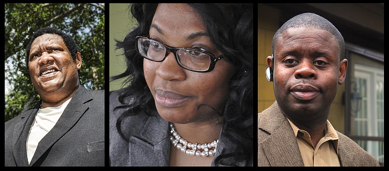 The Ward 3 Jackson City Council race will feature at least three candidates who have run of the seat in the past. From left: Kenneth Stokes, Pam Greer and Albert Wilson.