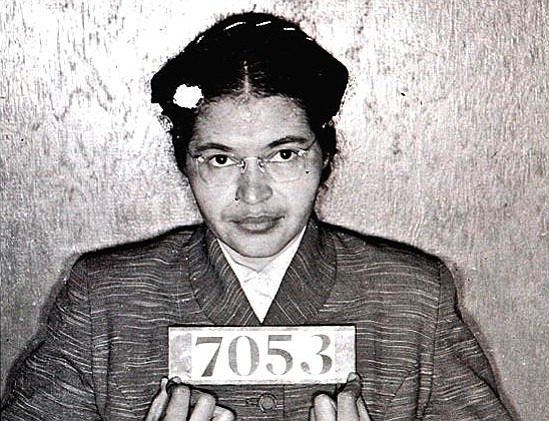 Rosa Parks, who refused to give up her seat on a segregated bus, reflected later on how it felt to be treated less than equal and once feistily wrote of how tired she was of being "pushed around"—parts of her history long hidden away. Photo courtesy Wikicommons/Public Domain