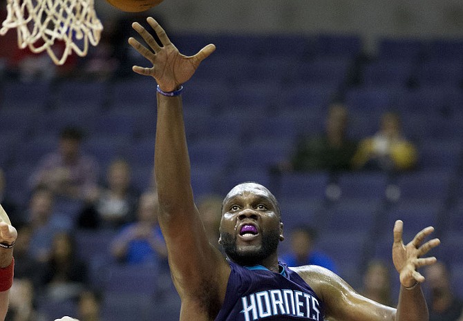 Charlotte Hornets player and Prentiss native Al Jefferson (pictured) got some help when the Minnesota Timberwolves traded Murrah High School great Mo Williams (not pictured) to the Charlotte Hornets. Photo courtesy Flickr/Keith Allison