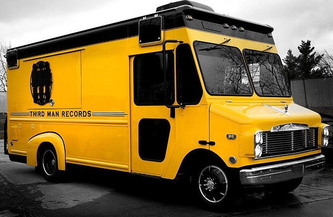 The big yellow van will be parked in front of Offbeat (151 Wesley Ave., 601-376-9404) Sunday, March 15, from 2 to 5 p.m. Shoppers will be able to pick up limited-edition Third Man merchandise, including vinyl, books and t-shirts, as the van blasts the label's latest tunes. Photo courtesy Third Man Records