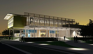 Construction is underway for the state-of-the-art Grammy Museum Mississippi, a sister campus of the Grammy Museum in Los Angeles that’s being built on the campus of Delta State University. Photo courtesy Grammy Museum® Mississippi