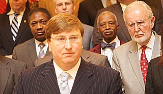 Lt. Gov. Tate Reeves and other Republican leaders are pushing to place an initiative on this year's ballot that would put a limit of two consecutive four-year terms on each of the 174 state legislative seats and the eight statewide elected offices.