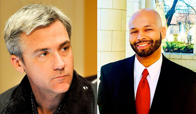 Quentin Whitwell (left), a Republican lawyer and lobbyist, and Walter Zinn (right), a Democratic attorney and political strategist, are vying for an open congressional seat in north Mississippi but have differing views on their relationship to Jackson.