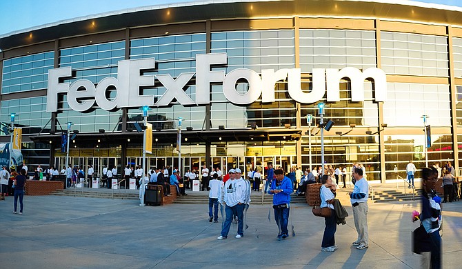 The FedExForum is home to the Memphis Grizzlies. Photo courtesy Flickr/Sean_Davis