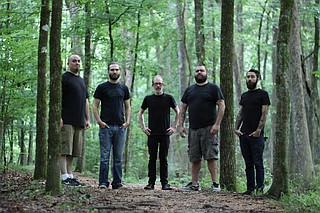 (From left to right) Dan Joyner, Way Barrier, Jeremy Luckett, Murph Caicedo and J.D. Burns of Jackson metal band Naught perform Friday, May 15, at Big Sleepy's. Photo courtesy Melissa Brooke