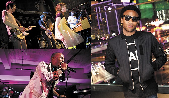  Margot & the Nuclear So and So’s (top left), B.O.B. (bottom left) and Childish Gambino (right) Photos courtesy Flickr/Rob Moody, Flickr/Mark Guim and Flickr/The Cosmopolitan of Las Vegas