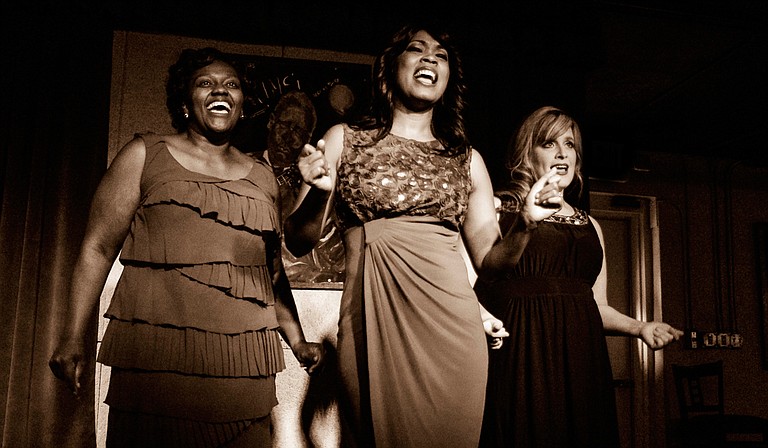 Sharon Miles, Kimberly Morgan Myles and Mandy Kate Myers star in New Stage Theatre’s production of “It Ain’t Nothin’ But the Blues,” which runs from May 26 to June 7. Photo courtesy New Stage Theatre