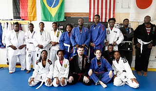 Participants in Chris and Beth Thrasher’s Vector Jiu-Jitsu are like family. The couple offers encouragement and support, and helps their students learn to focus both in training and in school.