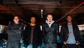 (Left to right) Charlie Dolan, Alric “A.C.” Carter, Matt Jalbert and Isaac Teel of TAUK perform Friday, June 5, at Duling Hall. Photo courtesy Zach McNabb