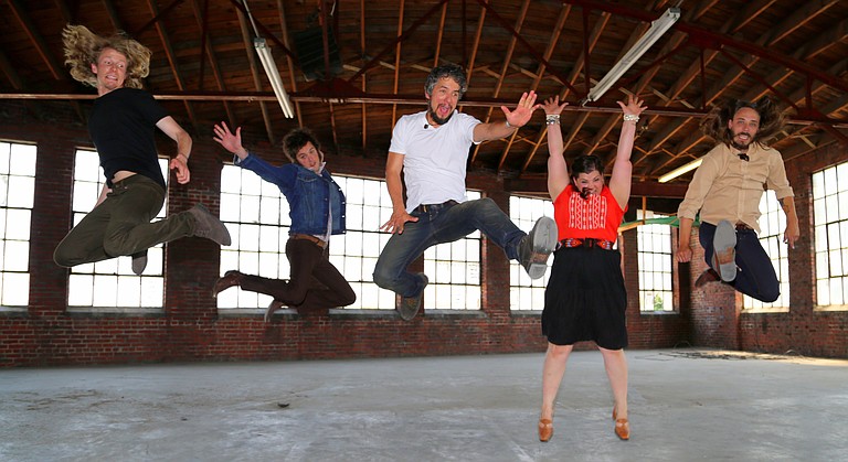 (Left to right) Bowman Townsend, Sam Quinn, Cruz Contreras, Trisha Gene Brady and Jonathan Keeney of The Black Lillies perform Friday, June 12, at the Mississippi Agriculture and Forestry Museum. Photo courtesy Missy Sprouse