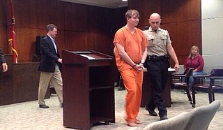 Mississippi Circuit Judge William Chapman gave Clayton Kelly (center) the full five-year maximum sentence but allocated 2.5 years to prison and the rest to probation. Photo courtesy 16 WAPT News