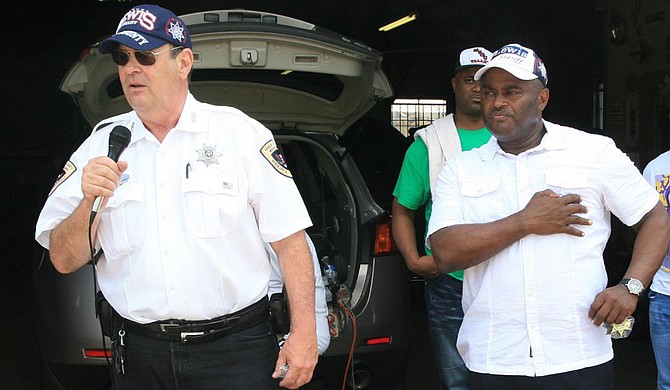 It’s not exactly a mission from God, but actor Dan Aykroyd (left) recently came to town to help Hinds County Sheriff Tyrone Lewis’ (right) re-election bid. Photo courtesy Tyrone Lewis' Official Facebook