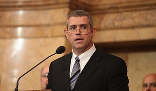 Mississippi House Speaker Philip Gunn said Monday, "As a Christian, I believe our state's flag has become a point of offense that needs to be removed."