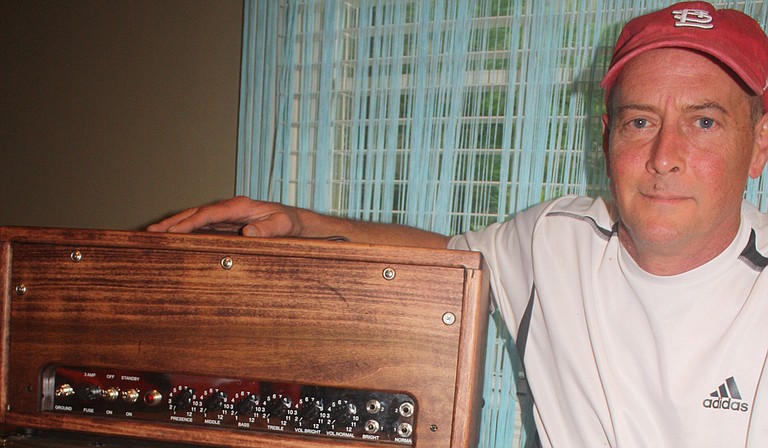Madison resident Bob Bratton builds custom guitar amplifiers that offer a classic sound and blend in with each living space. Photo courtesy Larry Morrisey