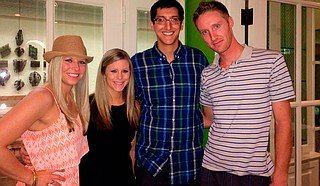 Tiffany Brosh, Laurin Locke, Michael Dorado and Aaron Polk (left to right) represent two of the couples honored on Monday night at Julep, after making their marriages official in Hinds County that morning. Photo courtesy Arielle Dreher