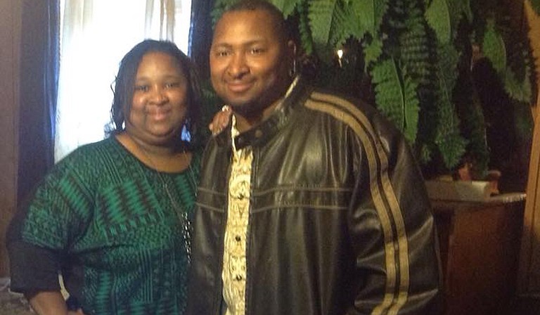 Jonathan Sanders (right) poses with Nicole Holloway (left) in a photo on the Facebook page of Sanders' mother, Frances Sanders. Photo courtesy Facebook/Frances Sanders