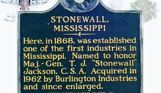 In Stonewall, named for Confederate General Thomas Jonathan "Stonewall" Jackson, the racial demographic breakdown—75 percent white and 24 percent black—doesn't quite mirror the state's overall population, which is 37 percent black. Photo courtesy Facebook