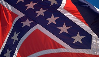 Anthony Hervey, of Oxford, drew attention over the years for opposing efforts to change the state flag. Photo courtesy Flickr/Stuart Seeger