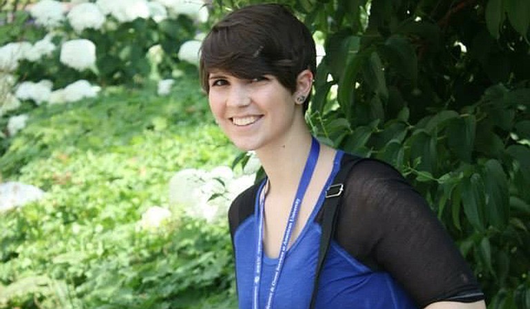 Magdalene Bedi poses at her freshman orientation at American University in 2014. Photo courtesy Magdalene Bedi