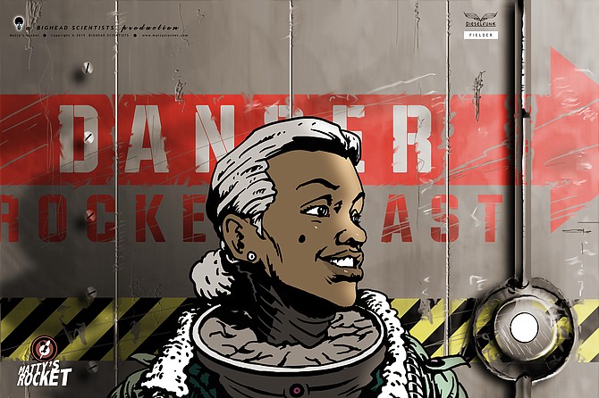 Tim Fielder's "Afro-futurism" tale combines sci-fi and real-world elements, including World War II, the Harlem Renaissance, the Underground Railroad and Bessie Coleman, the first African American female pilot. Photo courtesy Dieselfunk Studios
