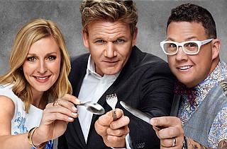 Christina Tosi, Gordon Ramsay and Graham Elliot (left to right) bring Fox’s “MasterChef” to Jackson on Saturday, Oct. 3. Photo courtesy Fox