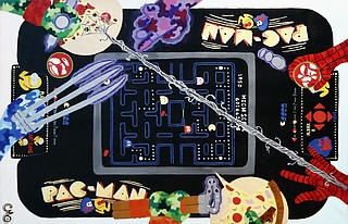 The Mississippi Museum of Art hosts a Museum After Hours event the third Thursday of each month. The August feature was Offbeat Art, which featured pop-culture pieces such as “Superhero Down Time” by Christopher Mitchell. Art by Christopher Mitchell/Photo courtesy Imani Khayyam