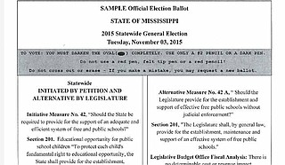 What the ballot would look like if a person votes in favor of Initiative 42. Photo courtesy The Parents’ Campaign