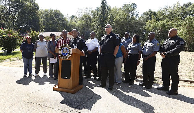 Lee Vance, the JPD chief of police, touted the City's 100th demolition of a dilapidated property.