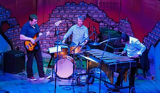 (From left to right) Lucas Pettey, Owen Rockwell and Jason Mathena of The Vibe Doctors will perform for their album release show Friday, Sept. 25, at Sneaky Beans. Photo courtesy Brandon Morgan