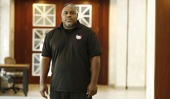 Alphonso Burns Jr., 40, has been the president of JATRAN’s bus drivers’ union for six years and is fighting proposed changes to his union’s collective-bargaining agreement.