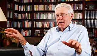 Charles Koch, CEO of Koch Industries, helped start Americans for Prosperity, an ultra-conservative national group that is funding efforts to block Initiative 42. Photo courtesy Associated Press/Bo Rader