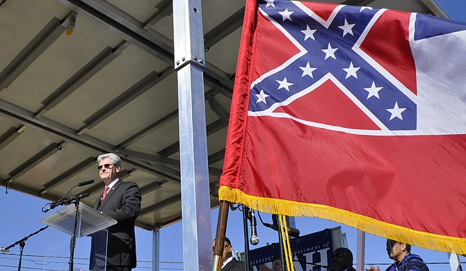 Last week, Gov. Phil Bryant said, "College students react a lot emotionally," in response to the University of Mississippi student senate's decision to bring down the state flag on campus, before the university administration confirmed their decision. Trip Burns/File Photo