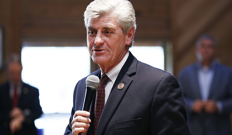 Gov. Phil Bryant spoke at a Republican cook-off and rally on Nov. 2, the day before Mississippians will cast their votes on Nov. 3.