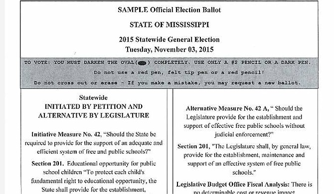 Mississippi voters rejected any change to the state constitution to bolster public school funding, defeating Initiative 42 on Tuesday.
