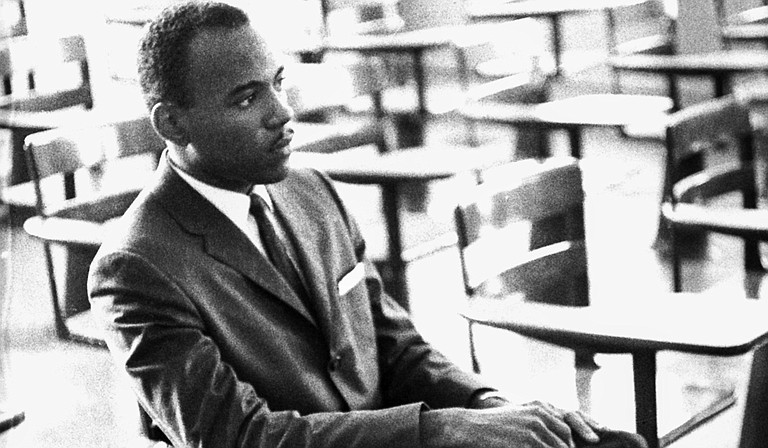 Photographer Ed Meek’s book, “Riot: Witness to Anger and Change,” looks back on the events surrounding University of Mississippi’s admission of James Meredith (pictured). Photo courtesy Edwin Meek