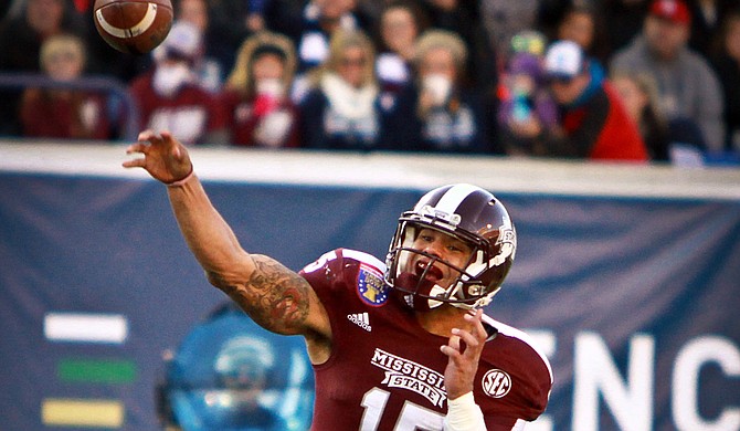 While his last season at Mississippi State University is coming to an end, quarterback Dak Prescott has made a lasting mark on the Bulldogs with career heights that rival the best players in SEC history. Photo courtesy Mississippi State University Athletics