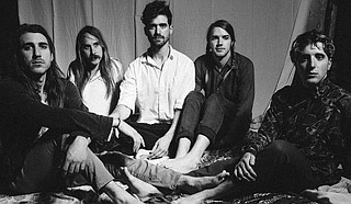 (Left to right) Nick Vallas, Joe Regan, Scott Harper, Gant O’Brien and Aaron Tyler King of The JAG perform Wednesday, Nov. 25, at Duling Hall. Photo courtesy Tim Duggan