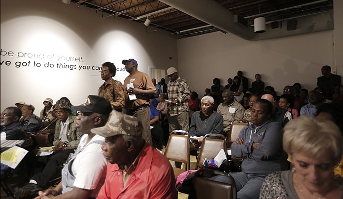 City of Jackson water customers lined the walls of the Smith Robertson Museum on Nov. 16 seeking answers to problems with water bills and to vent their frustrations at Jackson officials about the $91 million contract with Siemens for water-system upgrades. They didn’t all leave satisifed with the answers they got.