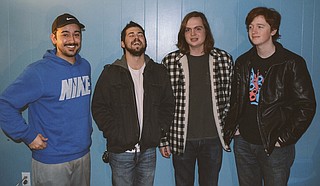 (Left to right) Tommy Bobo, Cody Sparkman, Reed Smith and Dean Harrison of Fides perform Friday, Dec. 4, at Martin’s Restaurant & Bar. Photo courtesy Fides