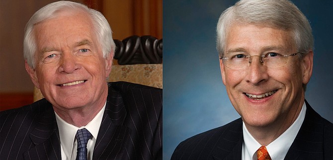 Mississippi Sens. Thad Cochran (left) and Roger Wicker (right) voted against a background check bill one day after a mass shooting left 14 dead in California. Photo courtesy U.S. House of Representatives