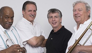 The Howard Jones Jazz Quartet, (left to right) London Branch, Richard Smith, Bud Berthold and Howard Jones Photo courtesy howardjonesjazz.com