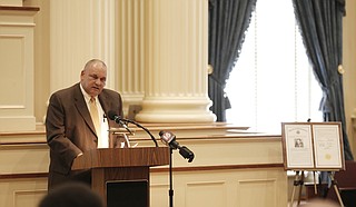 Dennis Dahmer, one of Vernon Dahmer's sons, thanked the Legislature for honoring his father from both sides of the political spectrum in both the House and the Senate.