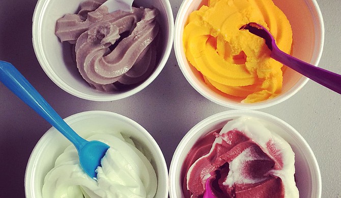 Fondren Fro-Yo has flavors such as triple chocolate, orange sorbet and key lime, and swirls such as red velvet wedding cake, though flavors change each week. Photo courtesy Kristin Brenemen