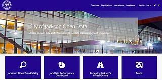 The front page of the City's new "transparency" website will include data sets focusing on some of the most pressing issues in the minds of Jackson citizens, including infrastructure repairs. Photo courtesy City of Jackson