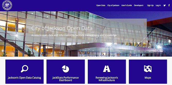 The front page of the City's new "transparency" website will include data sets focusing on some of the most pressing issues in the minds of Jackson citizens, including infrastructure repairs. Photo courtesy City of Jackson