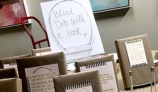 At the 2016 Art Lovers’ Soiree, Lemuria Books let patrons have a “Blind Date With a Book.”