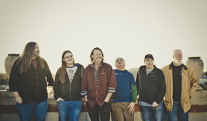 (Left to right) Dave Schools, Duane Trucks, John Bell, Domingo Ortiz, John Hermann and Jimmy Herring of Widespread Panic perform April 12-13 at Thalia Mara Hall. Photo courtesy Andy Tennille