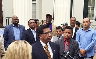 Julio Del Castillo, President of Latin American Business Association in Jackson, calls for public support as the Latino community attempts to fend for itself.